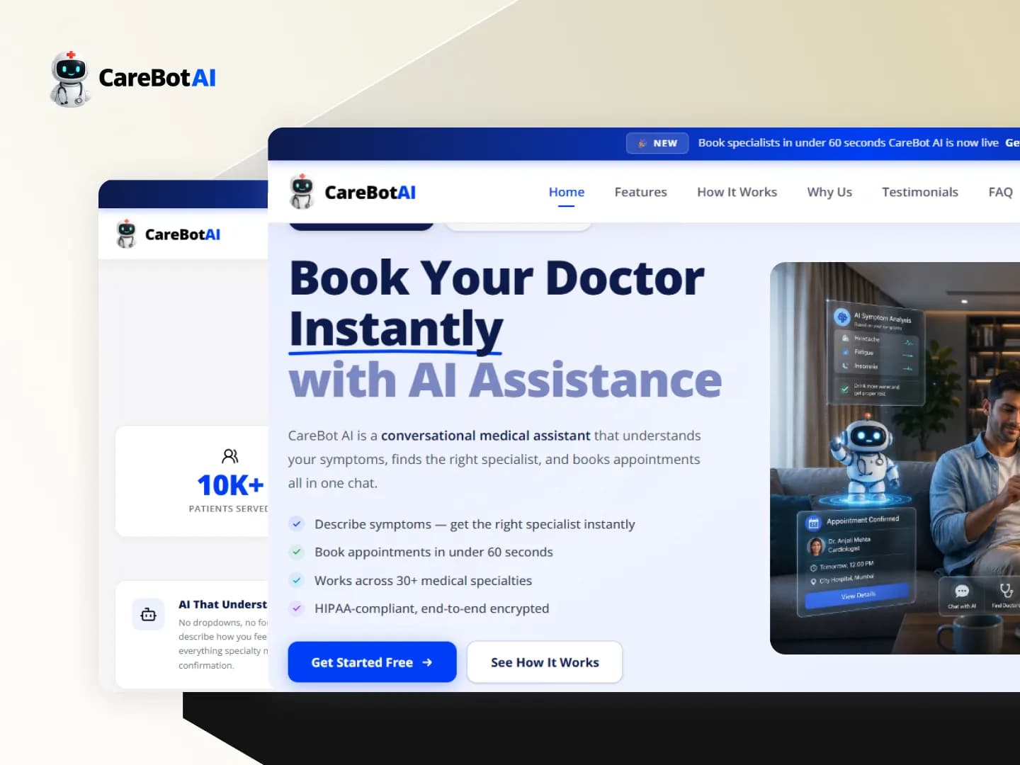 CareBot AI â€“ AI-Powered Doctor Appointment Booking