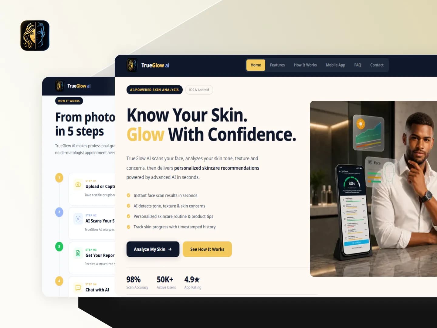 TrueGlow AI â€“ AI-Powered Skincare App
