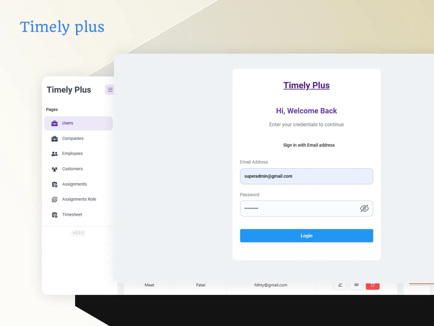 Timely Plus â€“ Time Management System
