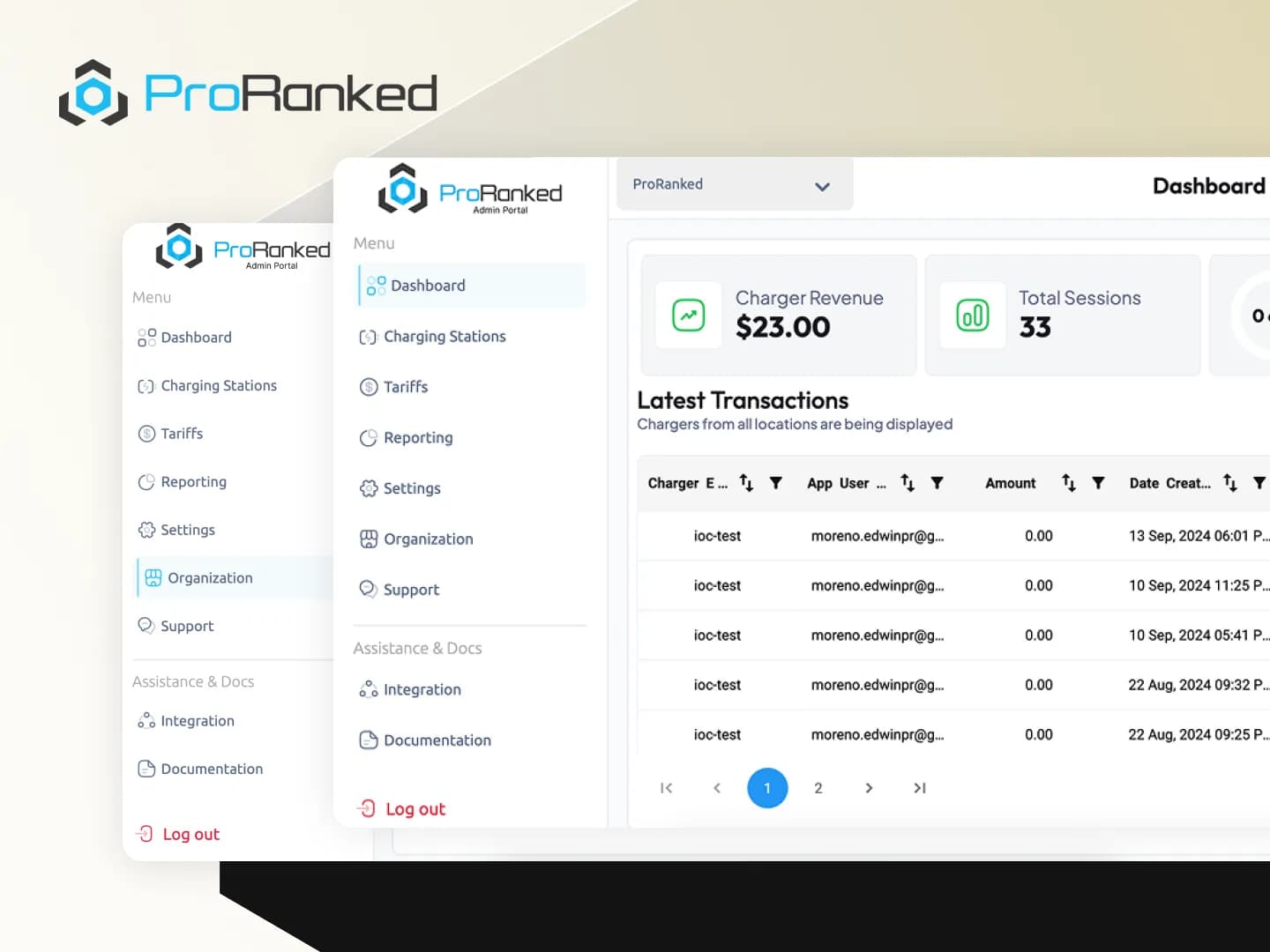 ProRankedÂ â€“ EV Charging Management Platform