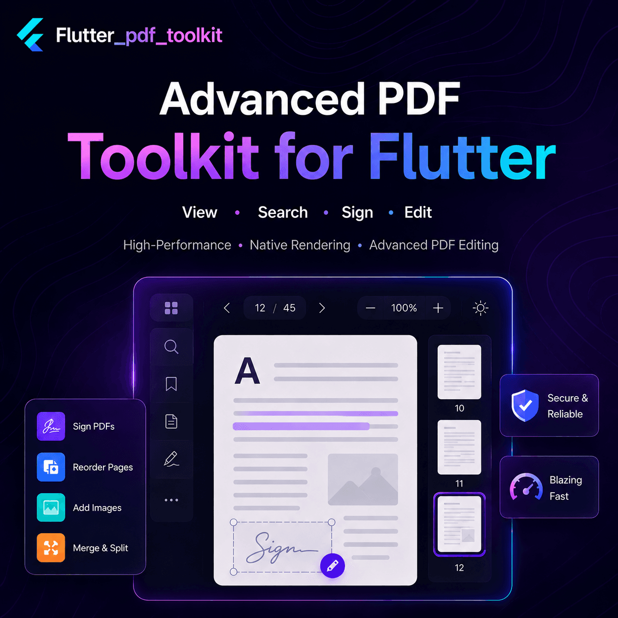 Flutter PDF Toolkit