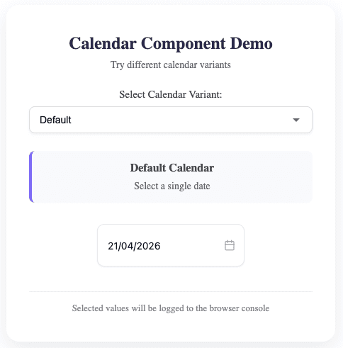 React Modern Datetime Picker