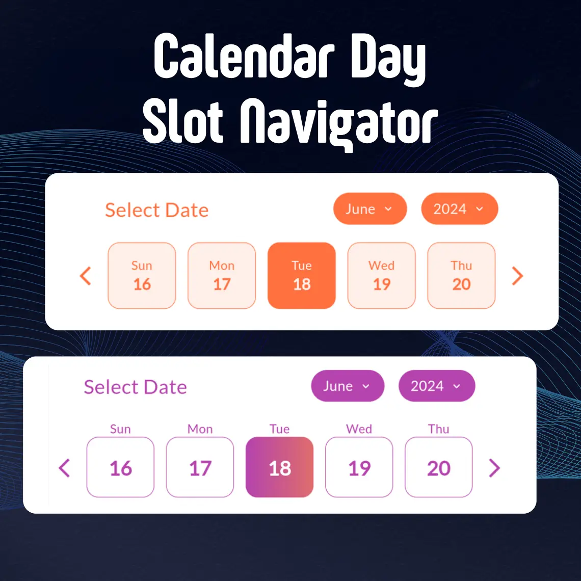 Calendar Day Slot Navigator